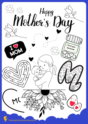 Mother's day workbook for kids